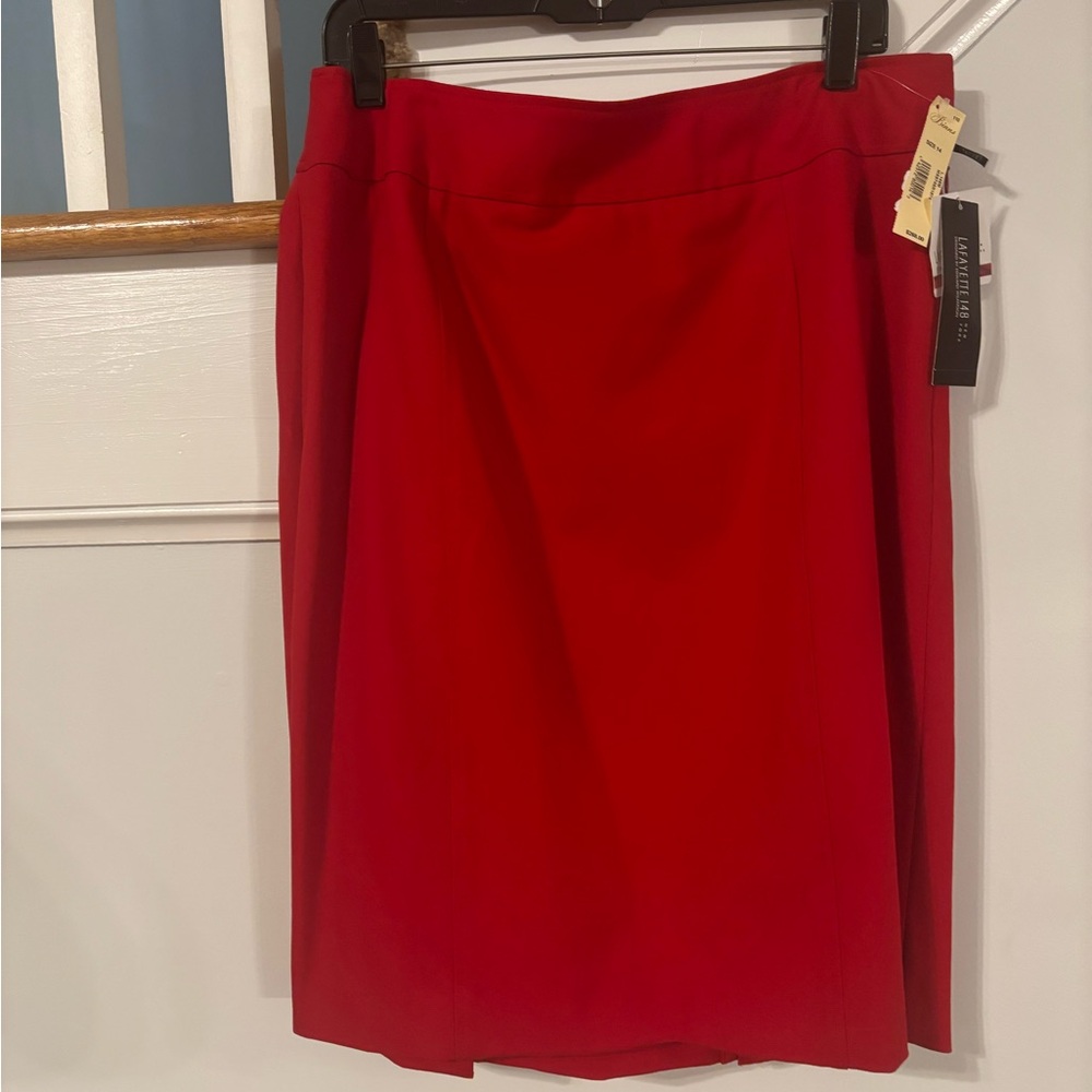 Red Lafayette 148 skirt  Sz 14